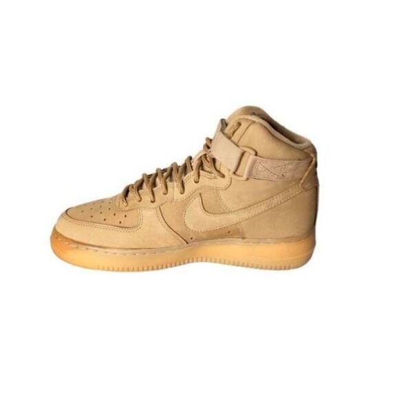 NIKE Air Force 1 High LV8 'Flax' Sneakers Size 7Y - Picture 6 of 9